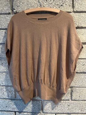 Banana Republic Womens Tan Dolman Sleeve Sweater Size M Soft Knit